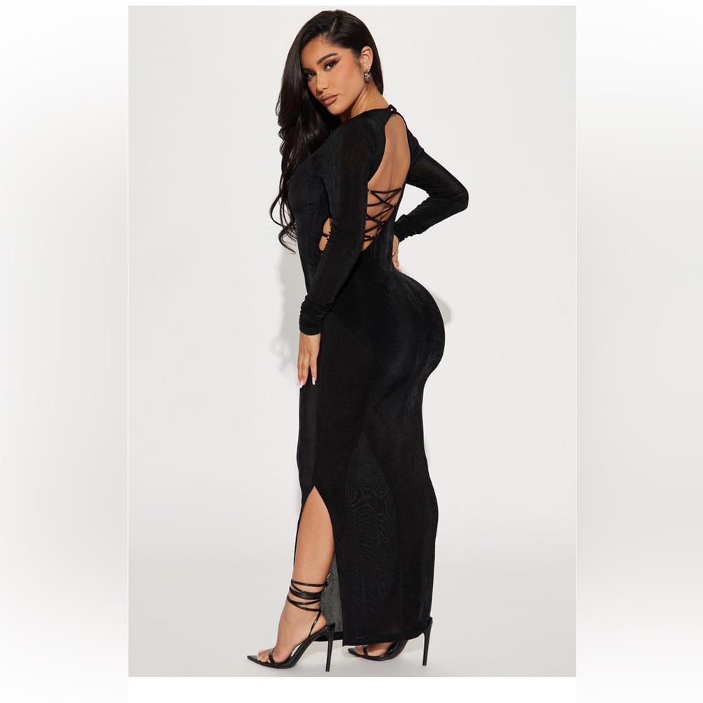 Black Dress - cross back